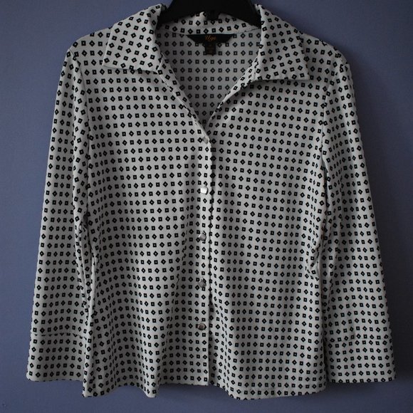 UGE Polka Squared-Style Cardigan - Picture 1 of 3